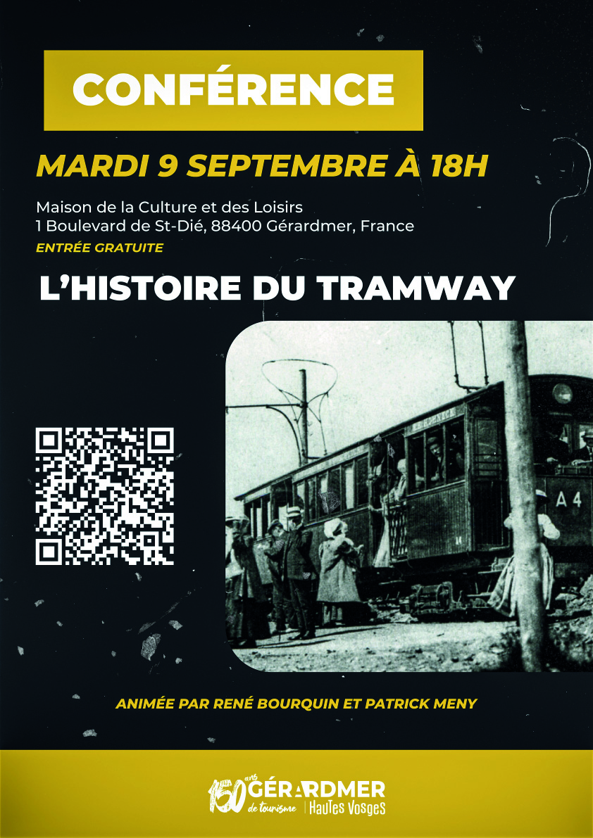  150 ans Office de Tourisme de Gérardmer : conférence sur l'histoire du tramway