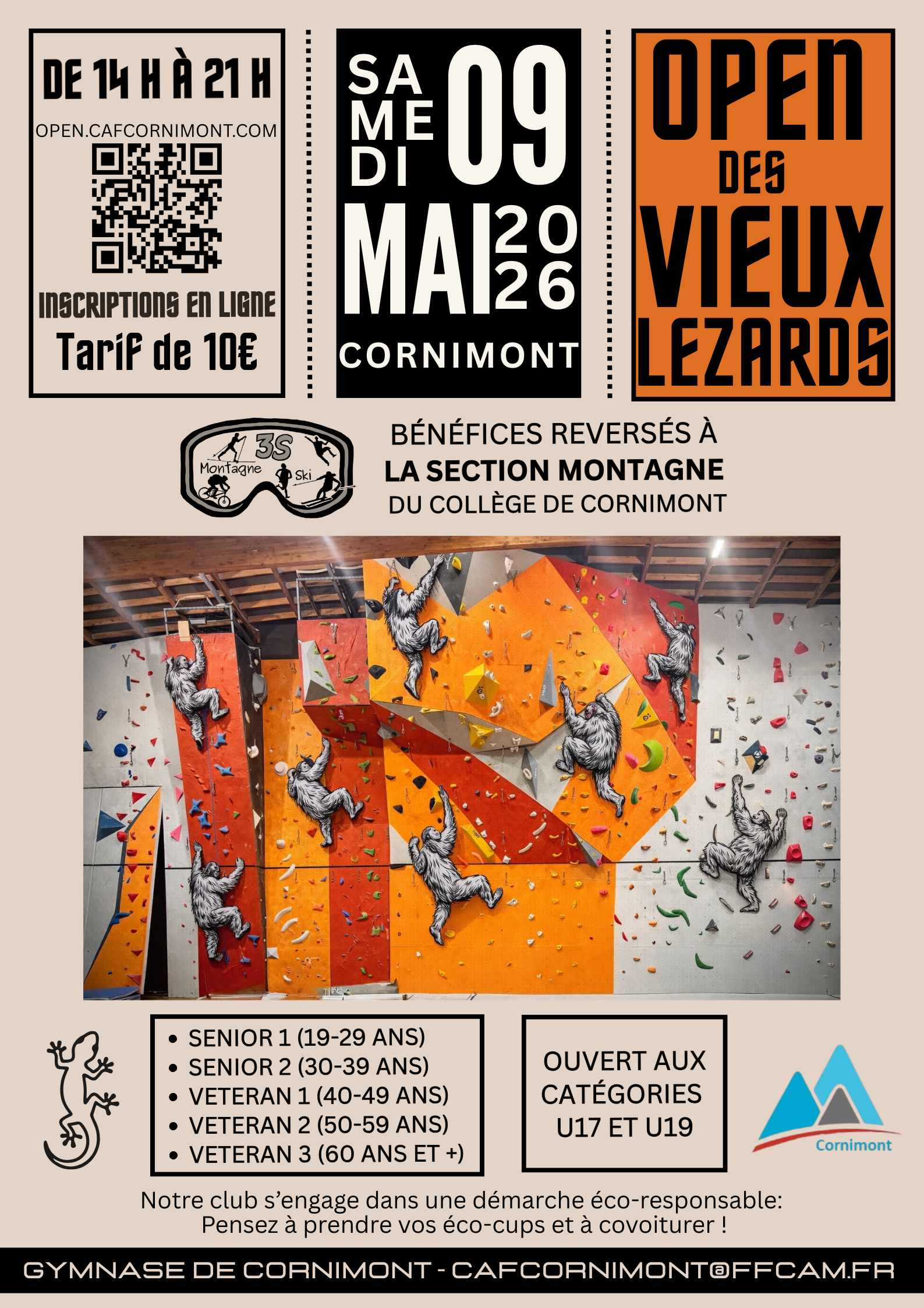 1ère édition de l’Open Escalade des Vieux Lézards – Cornimont