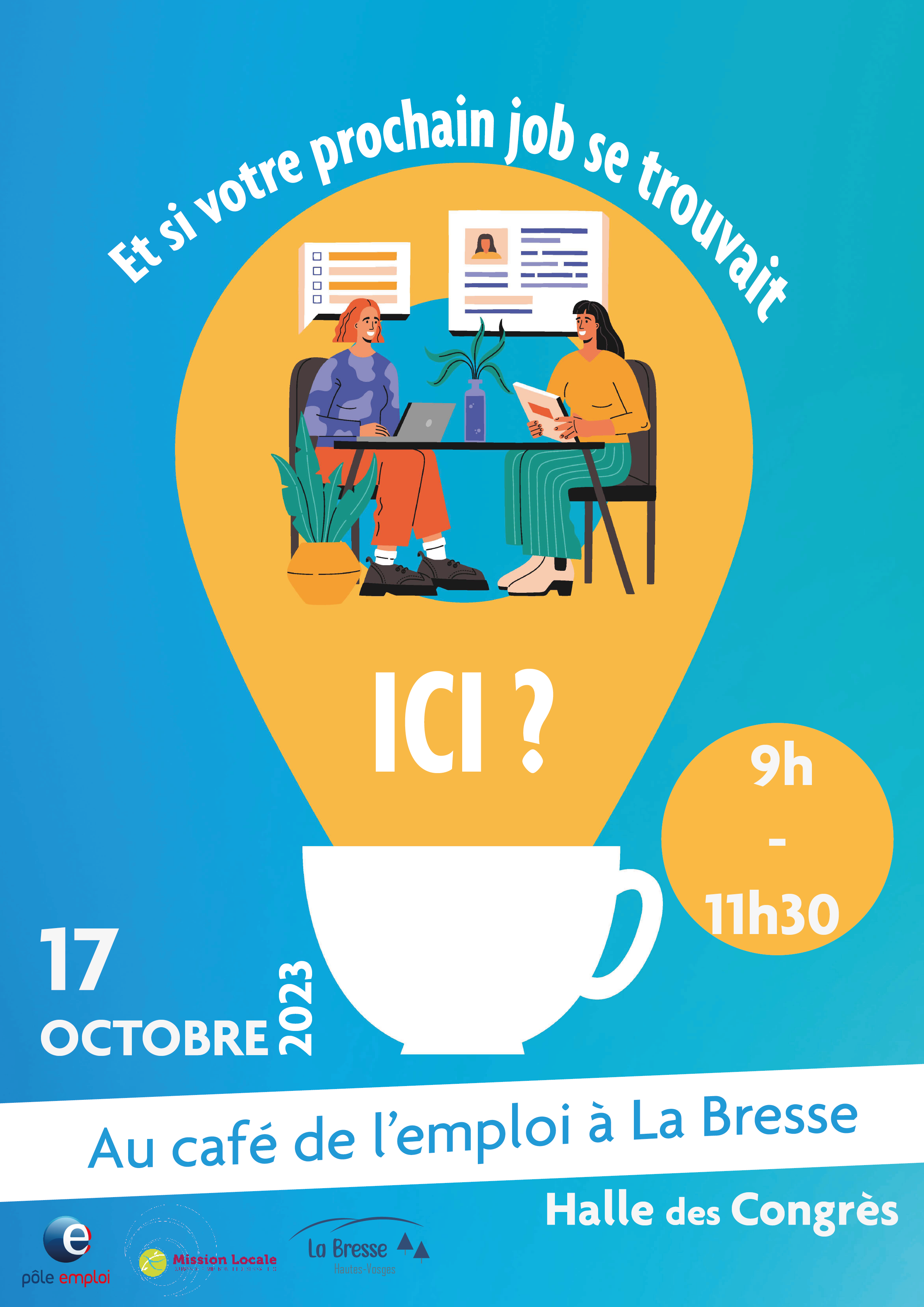 Café de l'emploi du 17 octobre à La Bresse