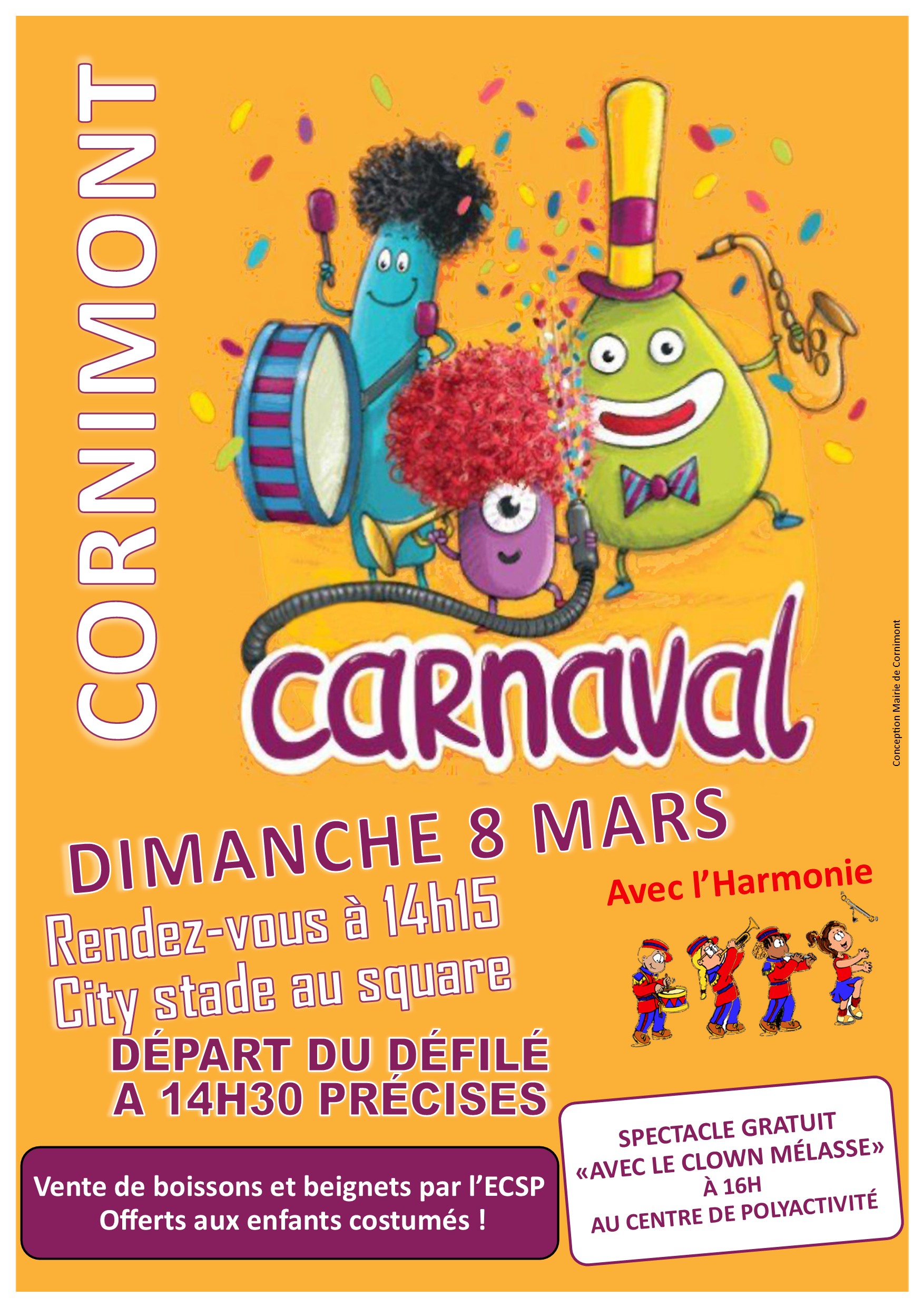CARNAVAL DEFILE ET SPECTACLE A CORNIMONT