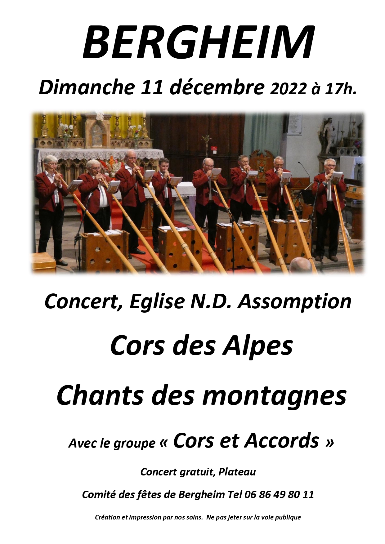 Concert Cors des Alpes