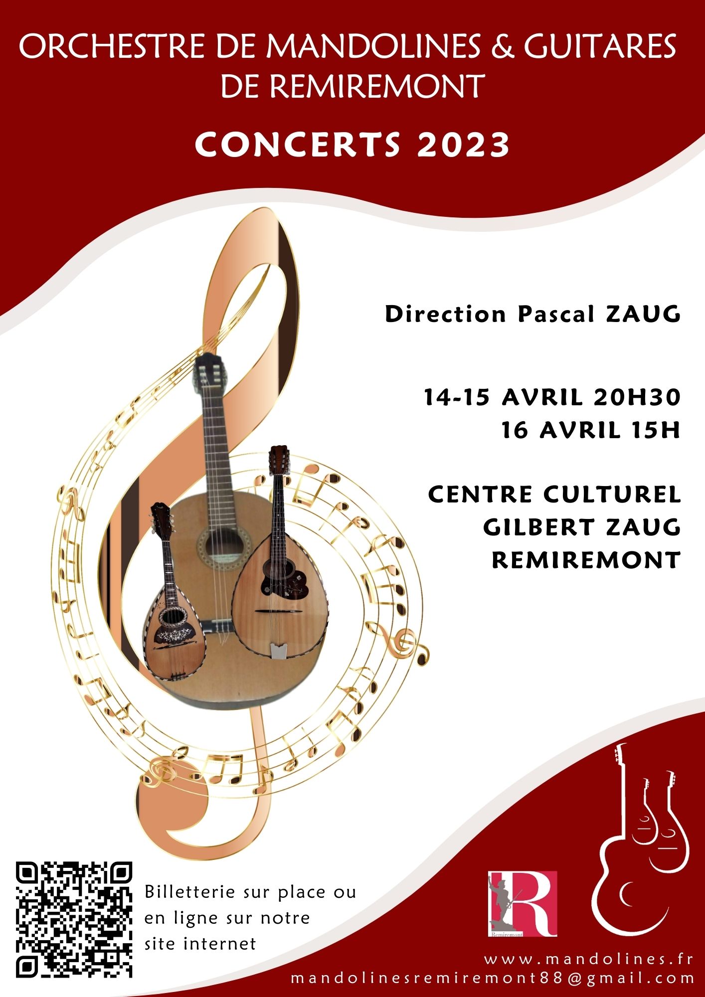 Concerts annuels 2023 de l'Orchestre de Mandolines et Guitares de Remiremont