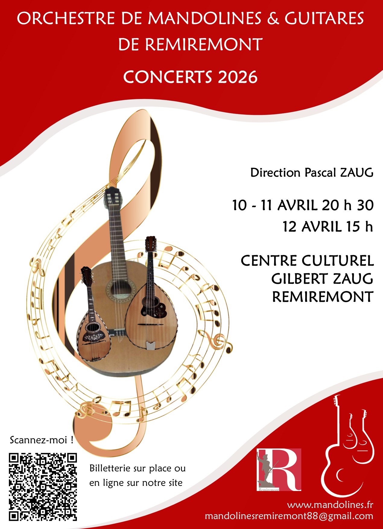 Concerts annuels 2026 de l'Orchestre de Mandolines et Guitares de Remiremont