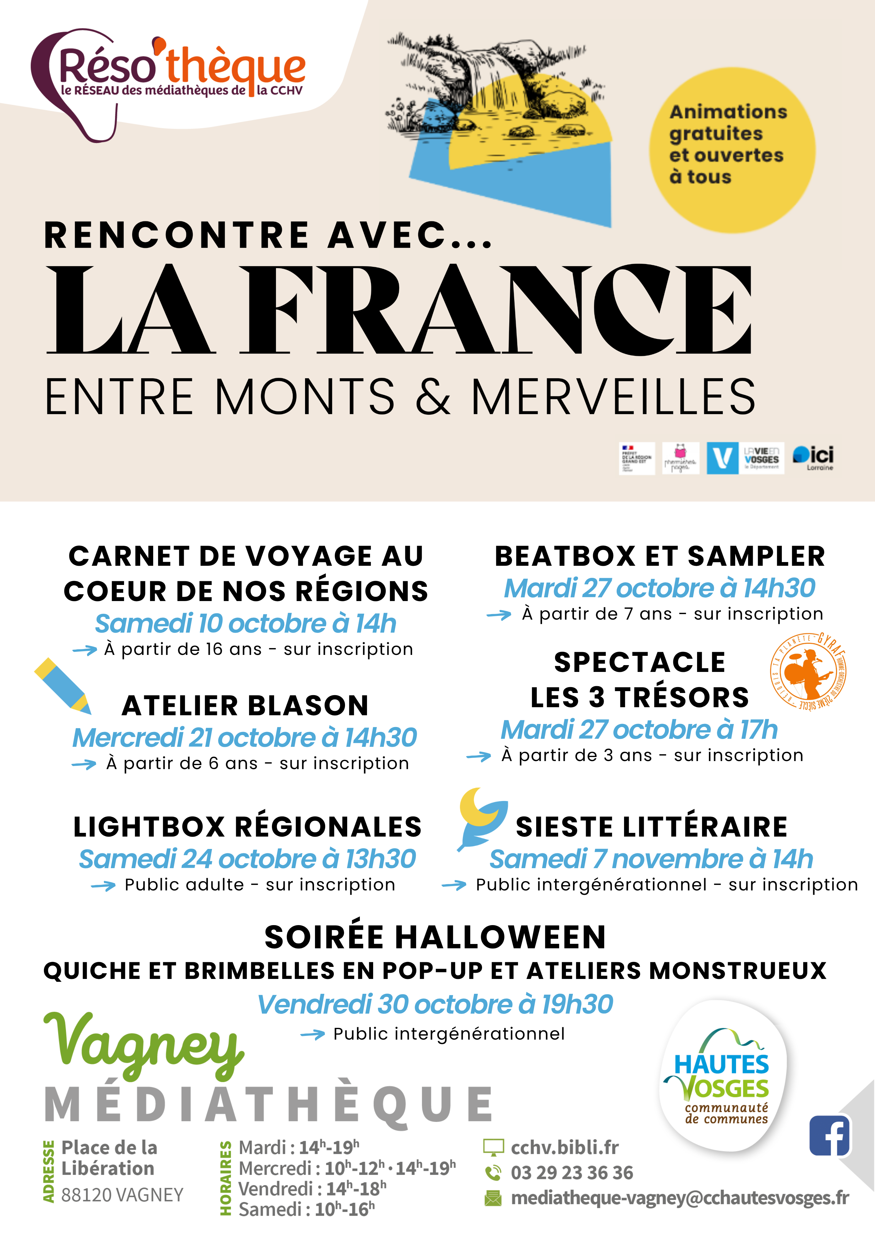 Des nouvelles à la médiathèque de Vagney