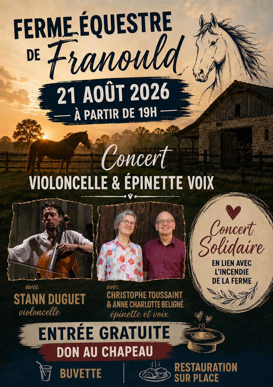 Evenenement solidaire suite incendie