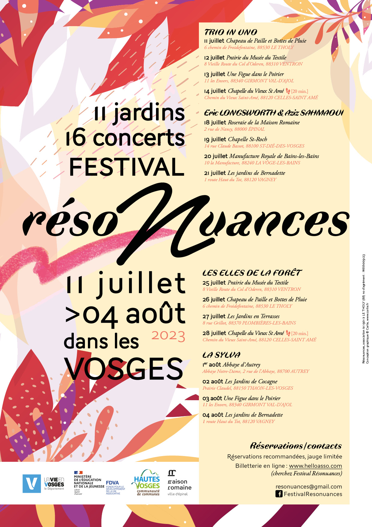 Festival RésoNuances - concerts dans les jardins des Vosges
