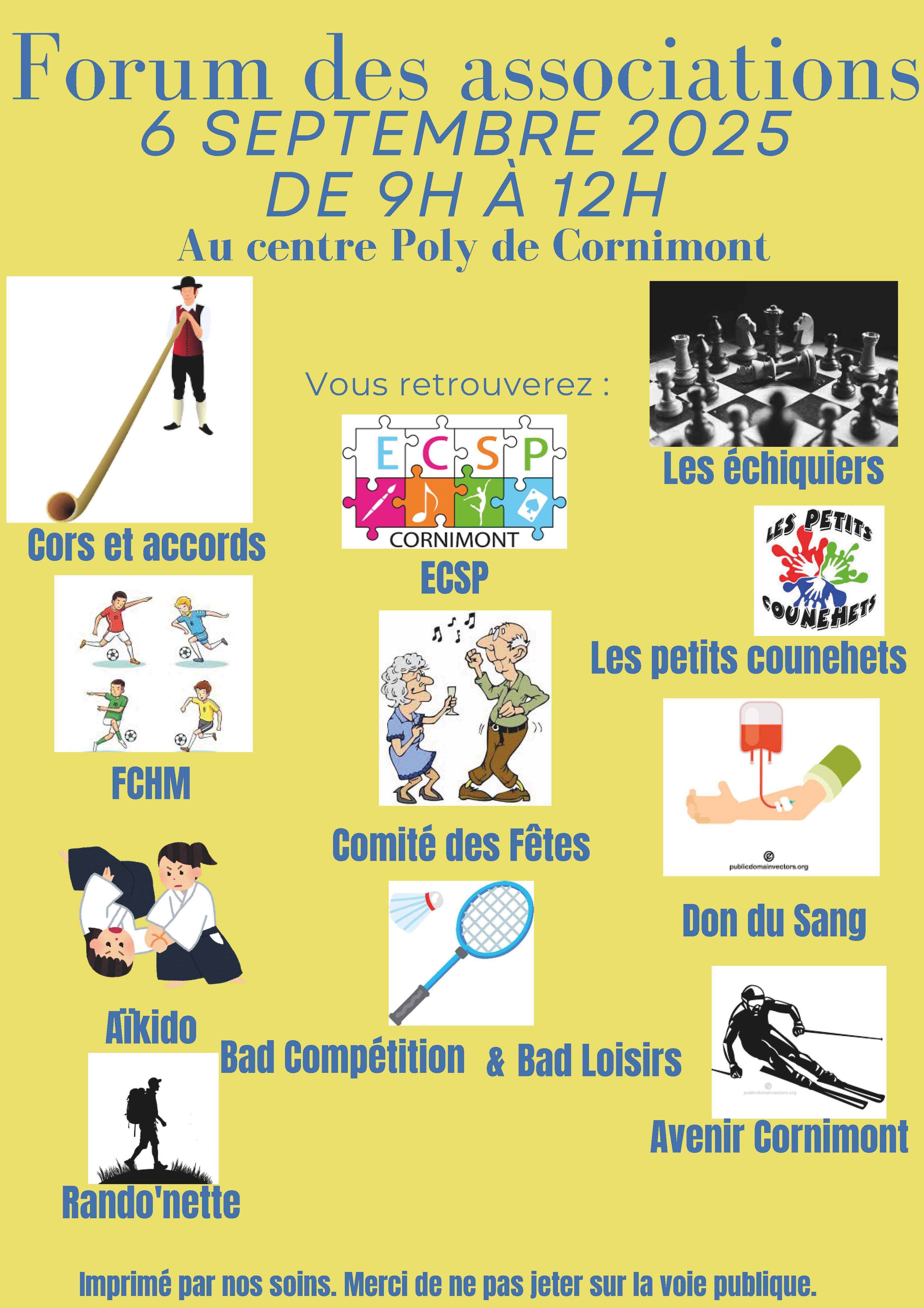 FORUM DES ASSOCIATIONS CORNIMONT