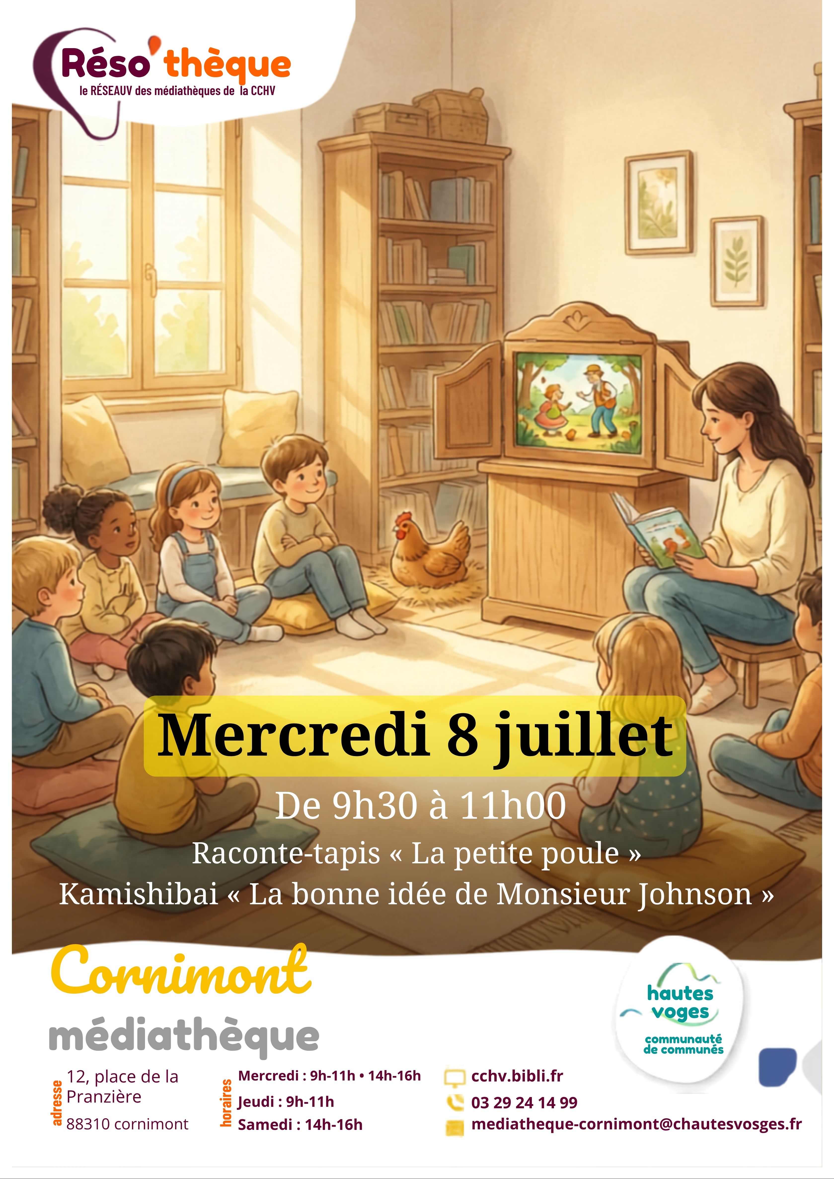 Informations médiathèque de Cornimont