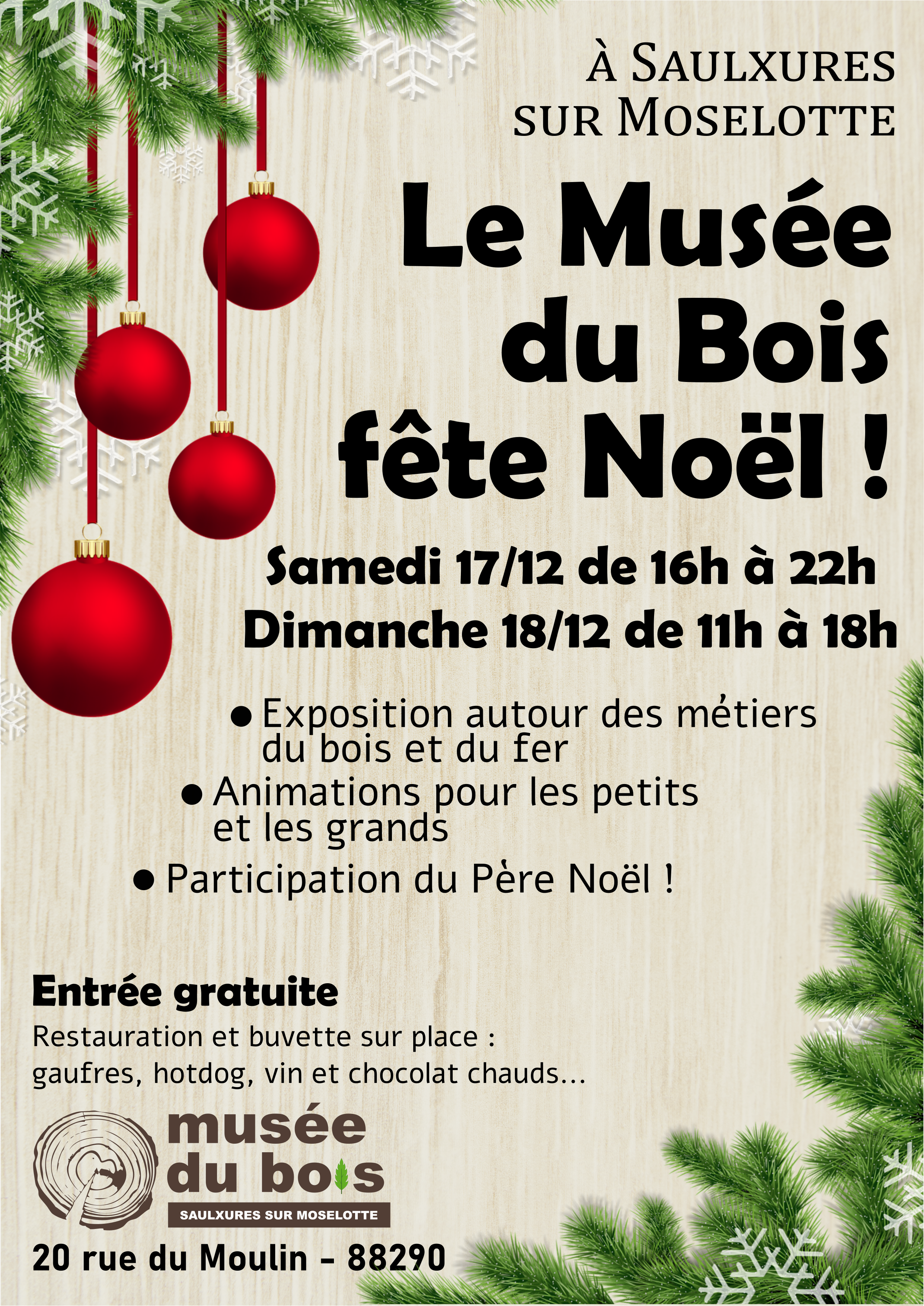 Marché de Noël Musée du Bois Saulxures